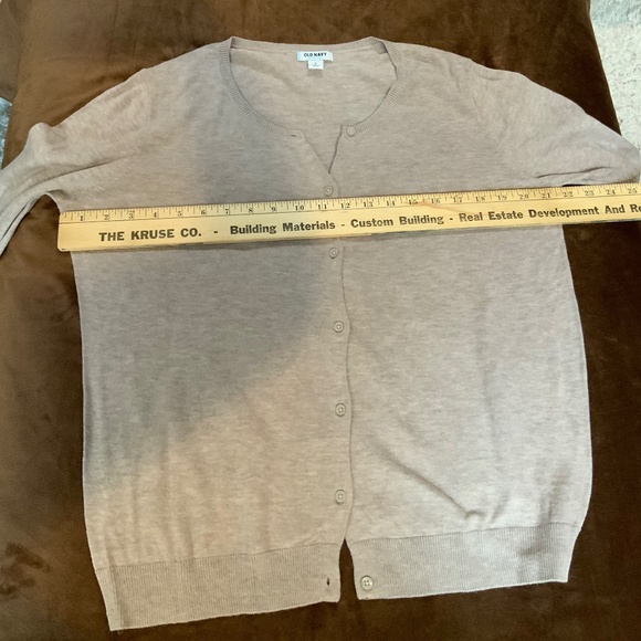 Old Navy Beige Cardigan L Lightweight - Picture 4 of 5